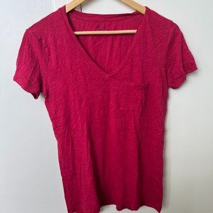 Madewell Whisper Cotton V-Neck Pocket Tee size xs